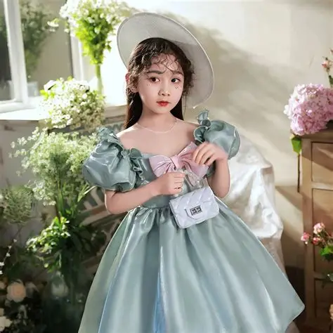 Baby Party Gown - Mint Green